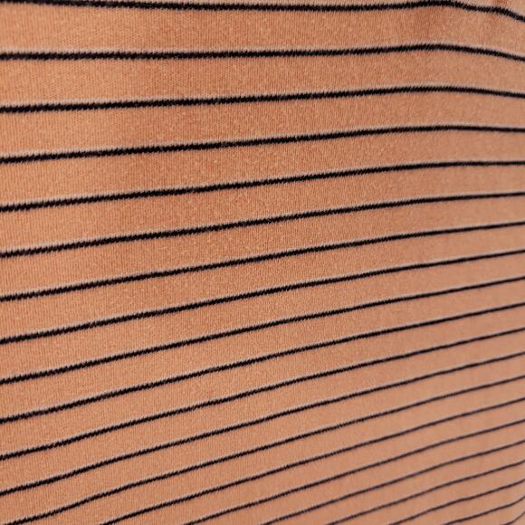 IZOD Polo Mens Extra Large Peach Navy Striped Short Sleeve Casual Preppy Shirt - Picture 11 of 11